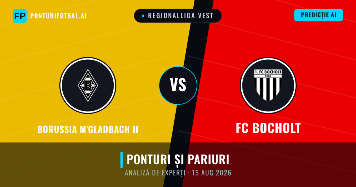 Borussia M'gladbach II vs FC Bocholt — pronostic și avancronică meci