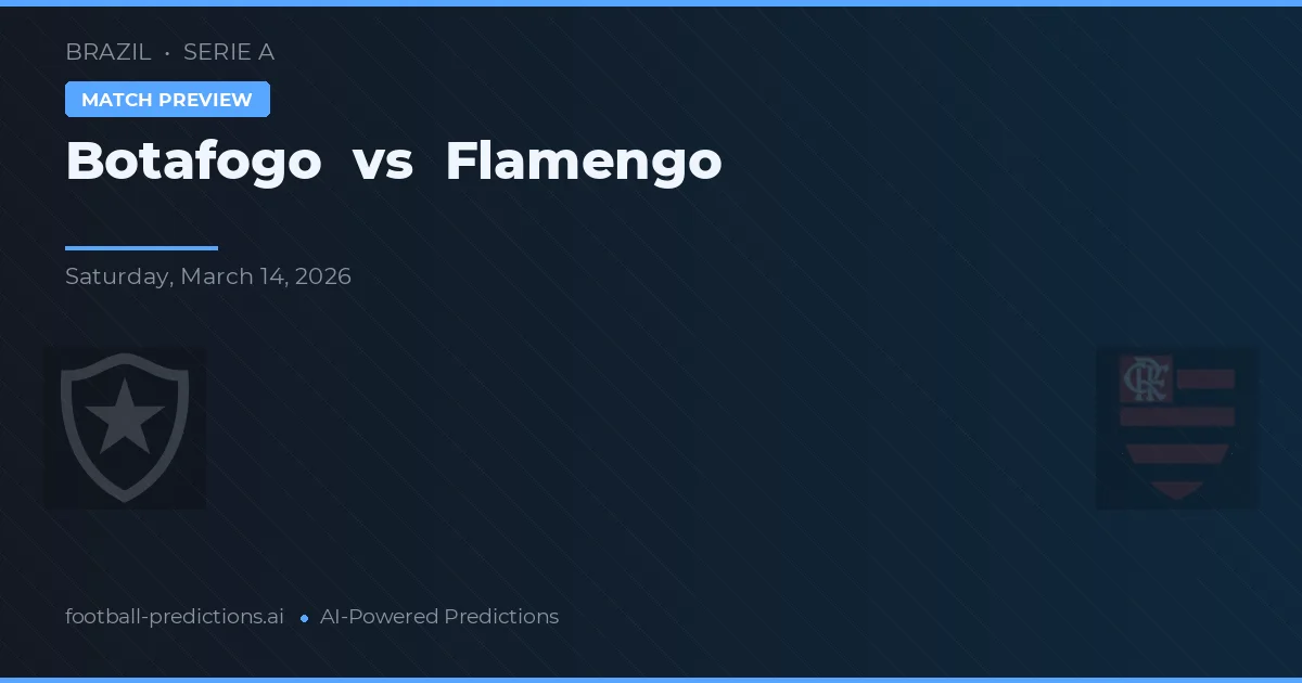 Botafogo vs Flamengo — pronostic și avancronică meci