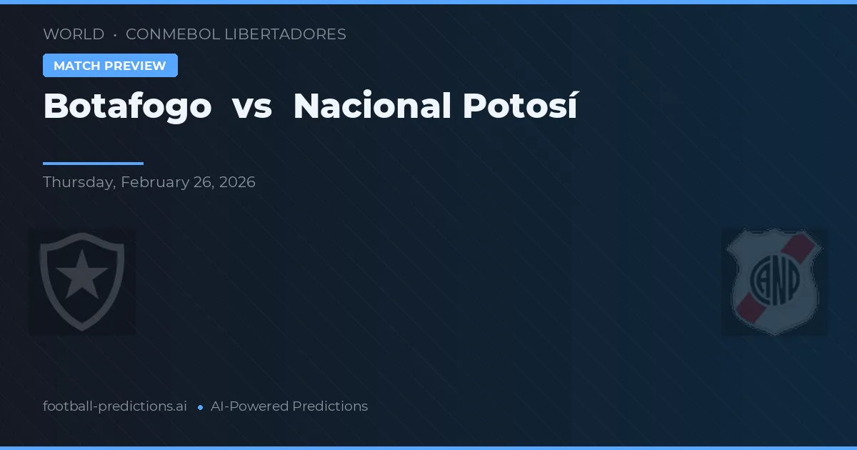 Botafogo vs Nacional Potosí — pronostic și avancronică meci