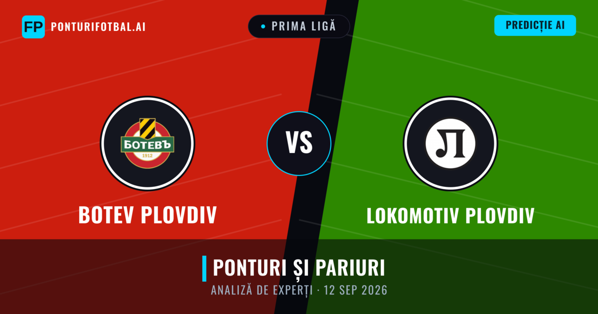 Botev Plovdiv vs Lokomotiv Plovdiv — pronostic și avancronică meci