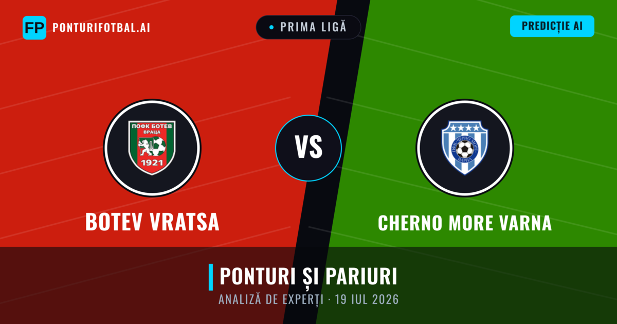 Botev Vratsa vs Cherno More Varna — pronostic și avancronică meci