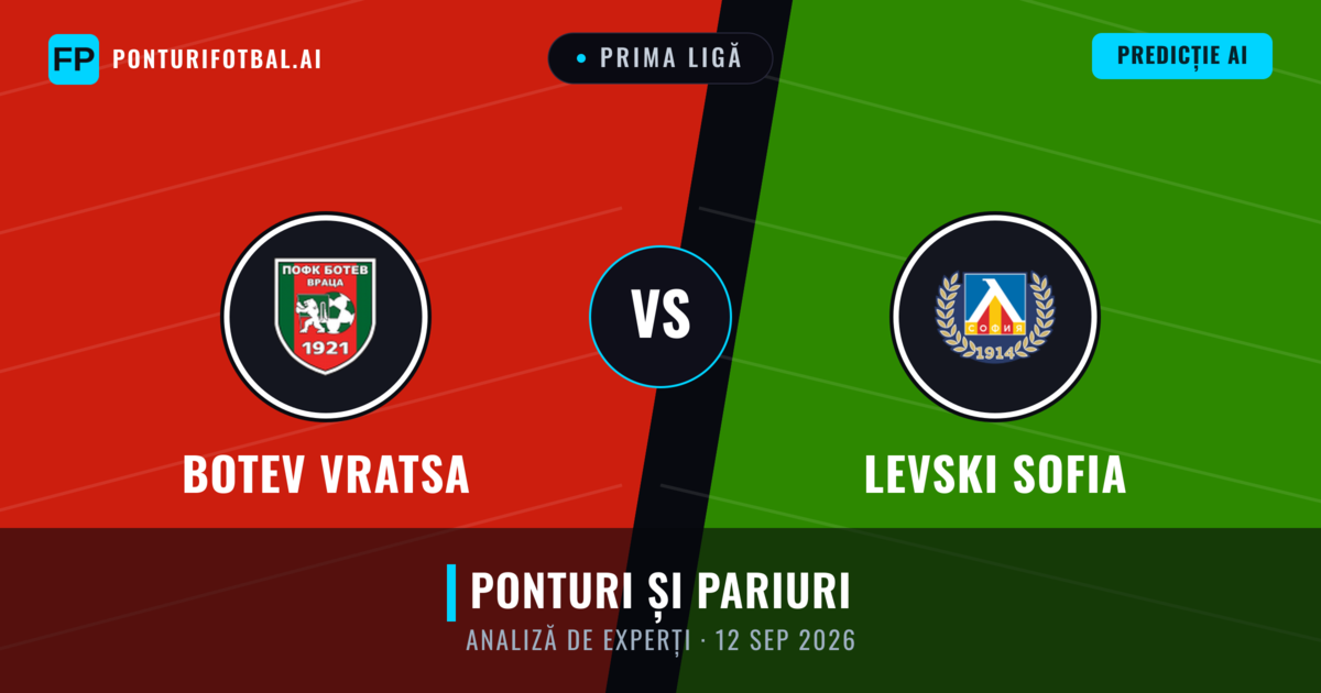 Botev Vratsa vs Levski Sofia — pronostic și avancronică meci