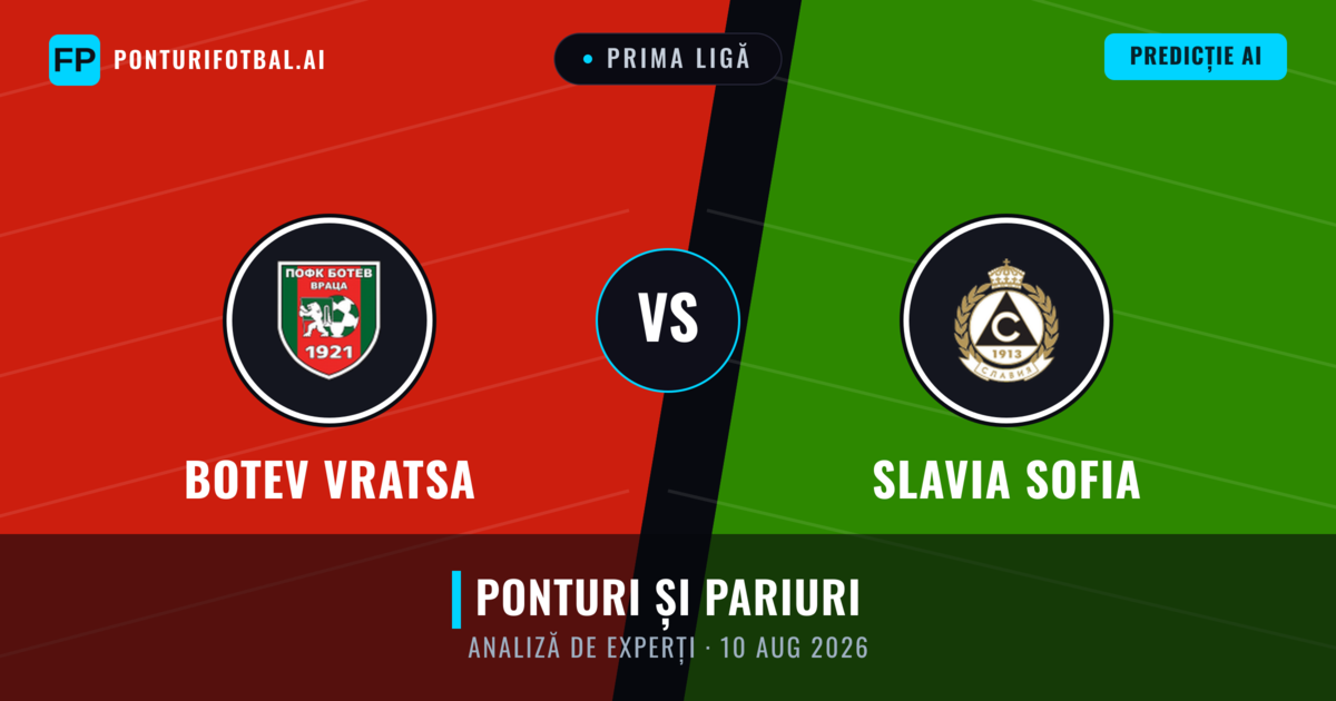Botev Vratsa vs Slavia Sofia — pronostic și avancronică meci