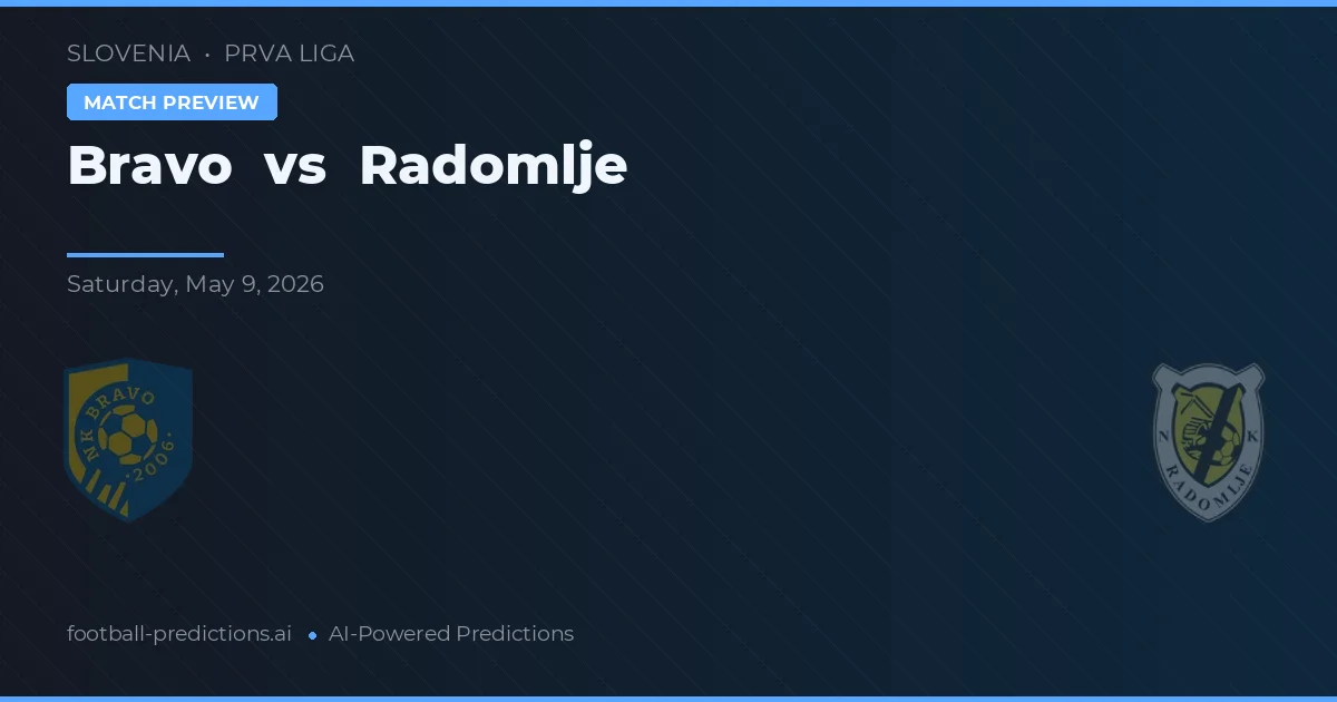 Bravo vs Radomlje — pronostic și avancronică meci
