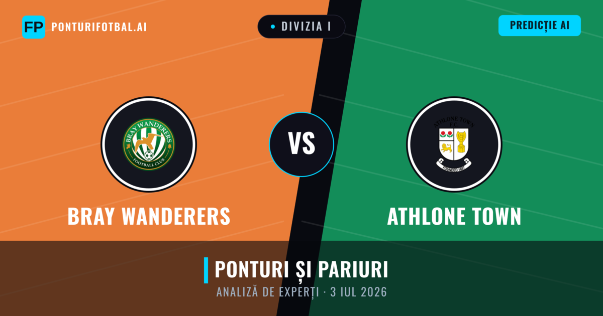 Bray Wanderers vs Athlone Town — pronostic și avancronică meci