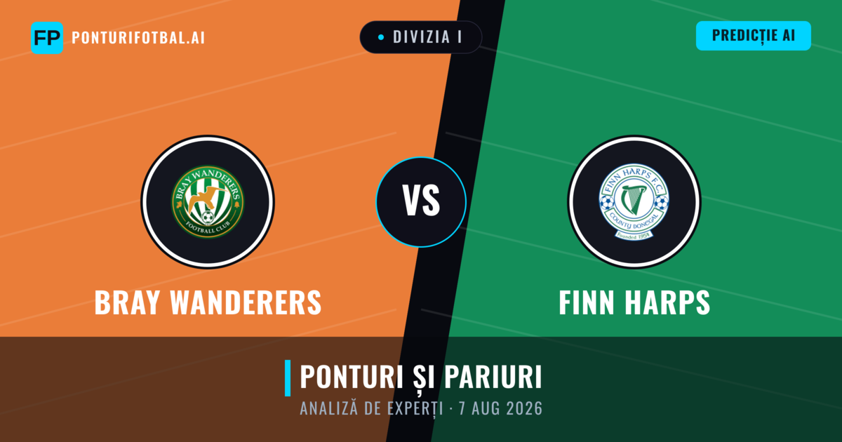Bray Wanderers vs Finn Harps — pronostic și avancronică meci