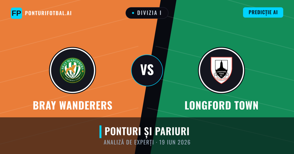 Bray Wanderers vs Longford Town — pronostic și avancronică meci