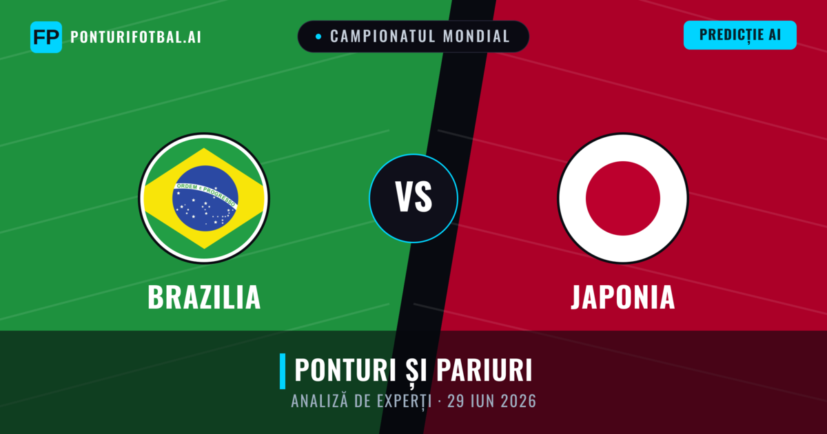 Brazilia vs Japonia — pronostic și avancronică meci
