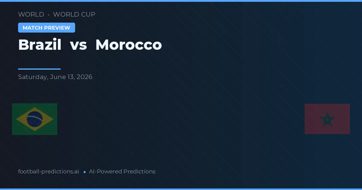 Brazilia vs Maroc — pronostic și avancronică meci