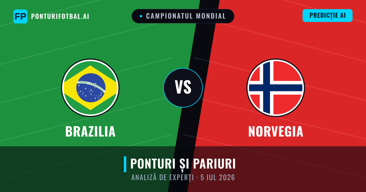 Brazilia vs Norvegia — pronostic și avancronică meci