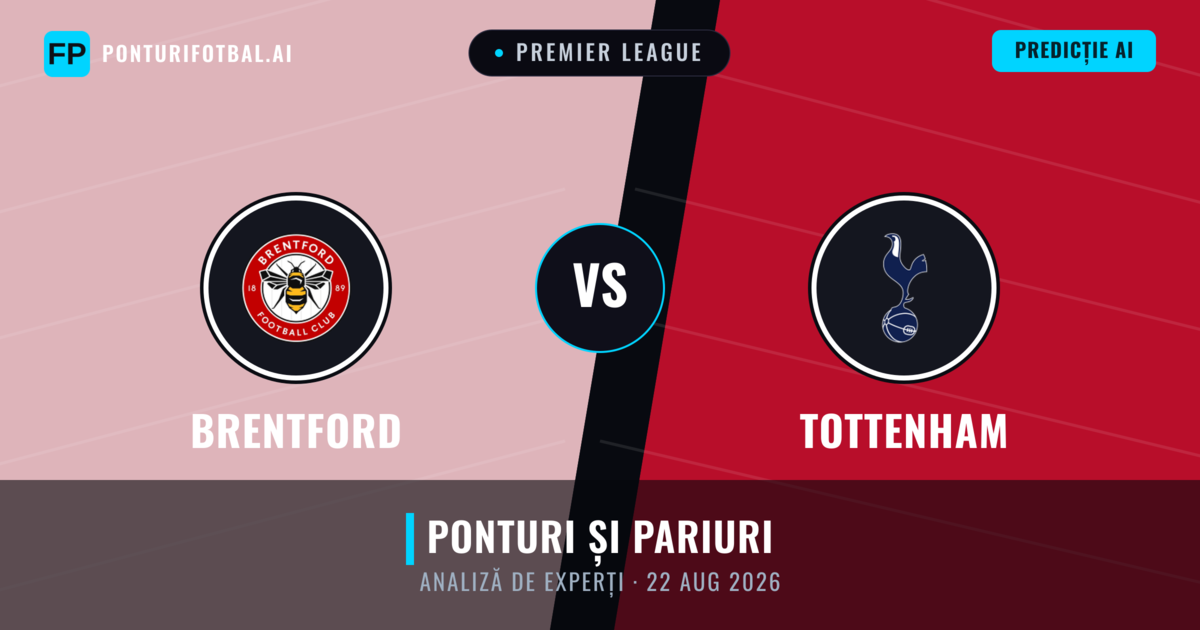 Brentford vs Tottenham — pronostic și avancronică meci