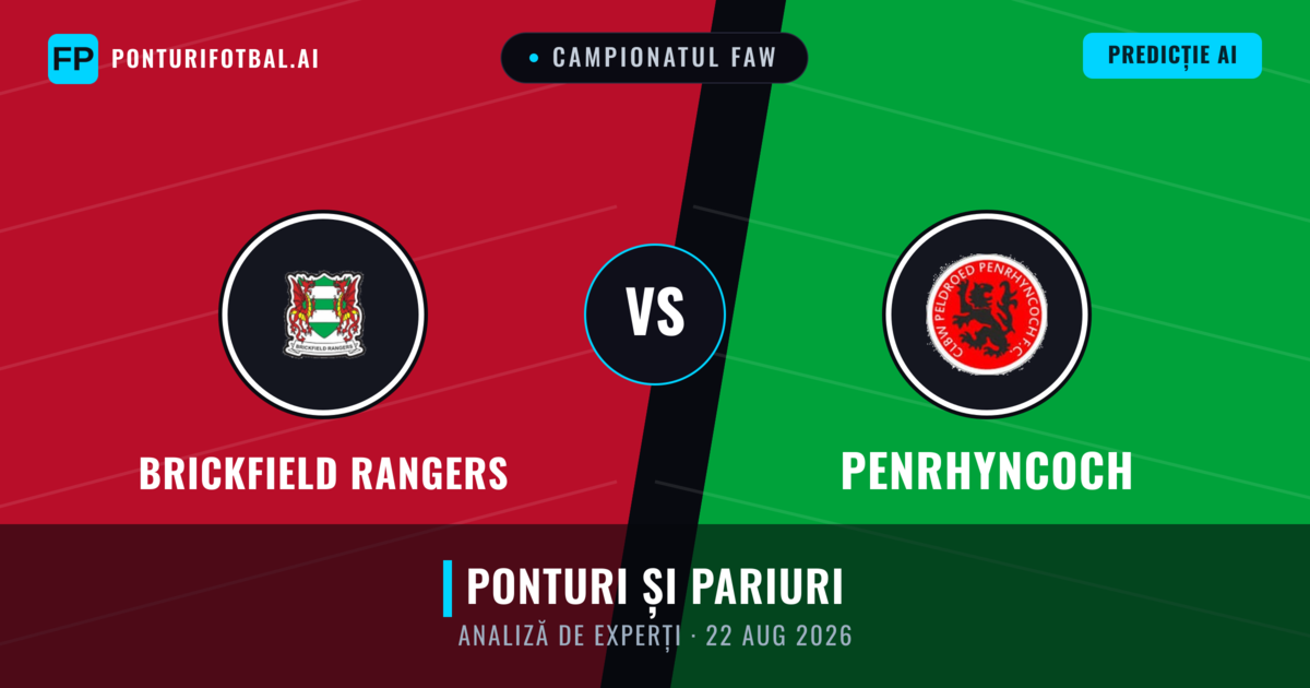 Brickfield Rangers vs Penrhyncoch — pronostic și avancronică meci