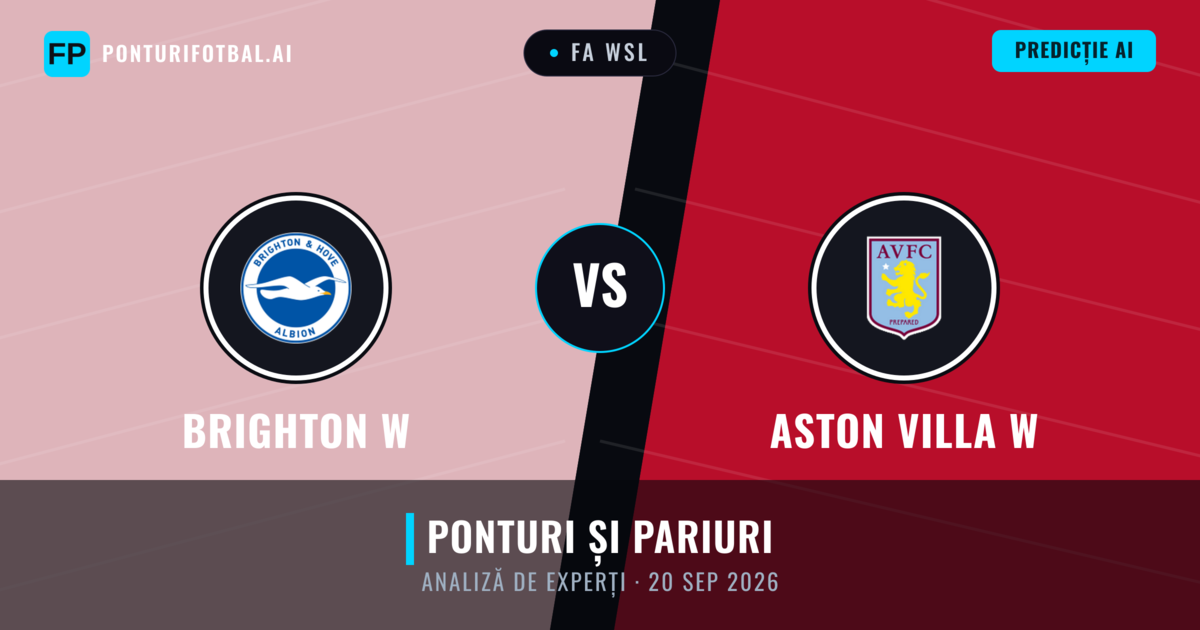 Brighton W vs Aston Villa W — pronostic și avancronică meci