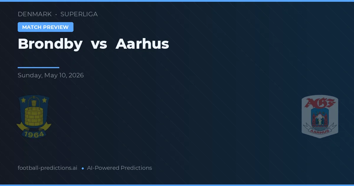 Brøndby vs Aarhus — pronostic și avancronică meci