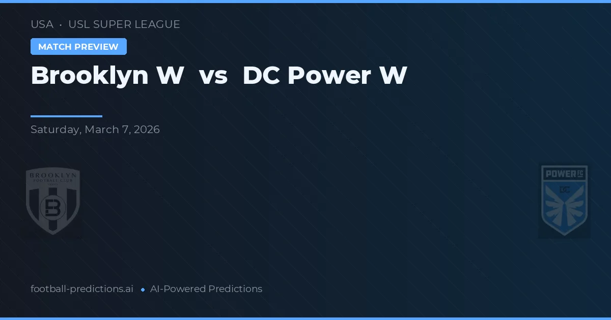 Brooklyn W vs DC Power W — pronostic și avancronică meci