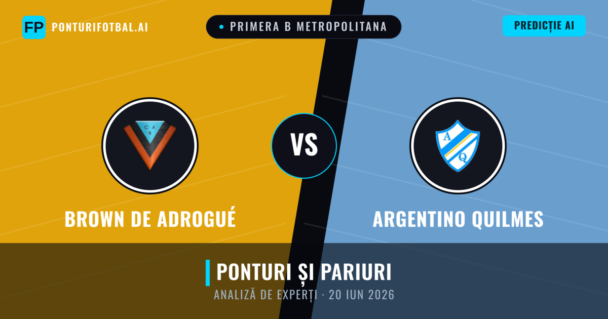Brown de Adrogué vs Argentino Quilmes — pronostic și avancronică meci