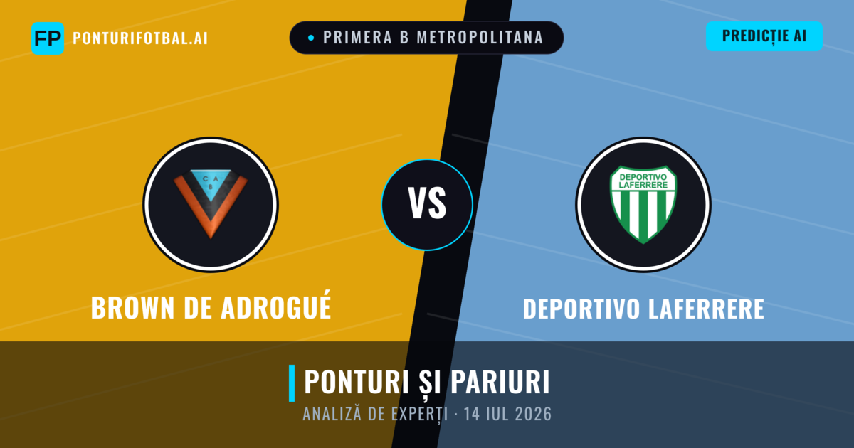 Brown de Adrogué vs Deportivo Laferrere — pronostic și avancronică meci