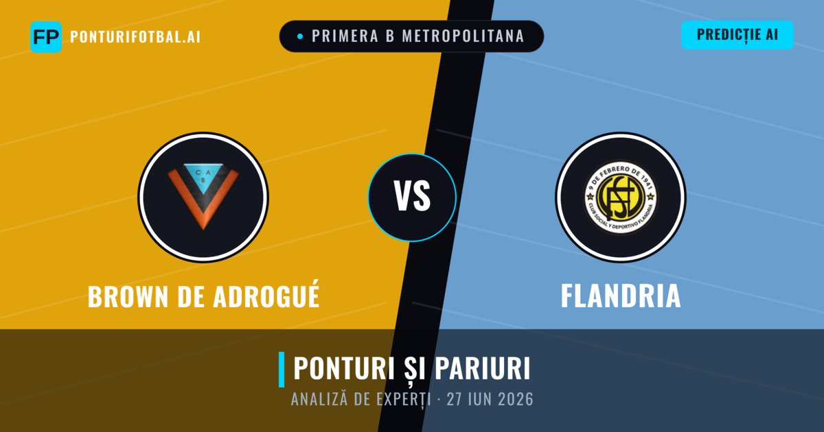 Brown de Adrogué vs Flandria — pronostic și avancronică meci