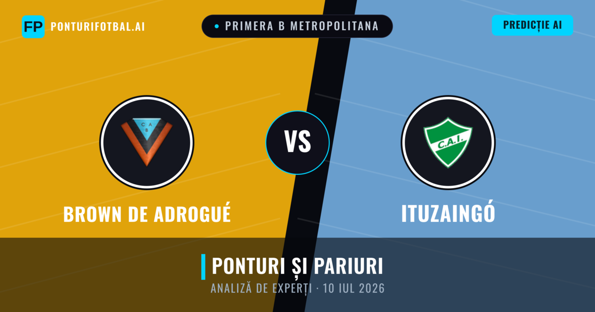 Brown de Adrogué vs Ituzaingó — pronostic și avancronică meci