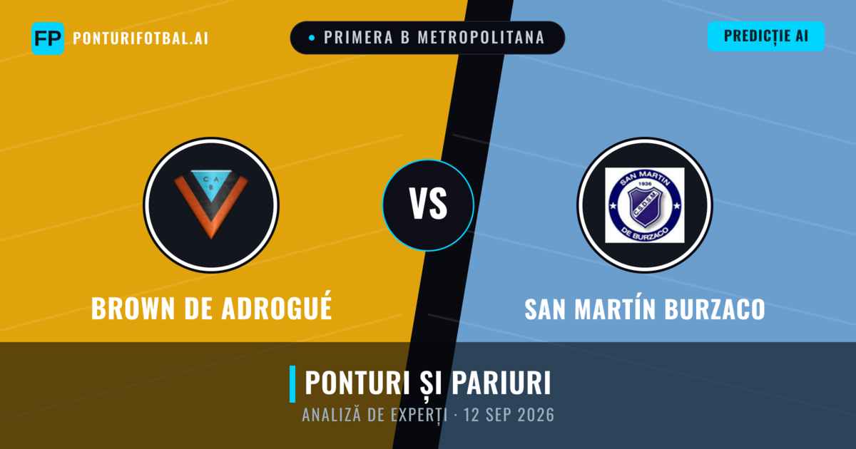 Brown de Adrogué vs San Martín Burzaco — pronostic și avancronică meci