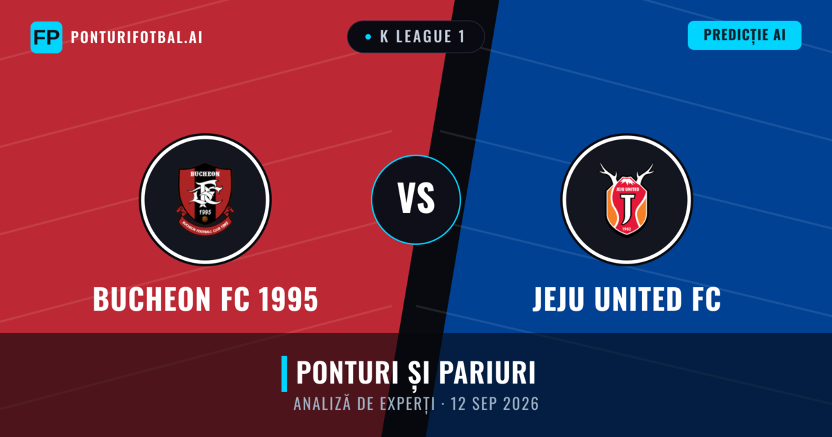 Bucheon FC 1995 vs Jeju United FC — pronostic și avancronică meci