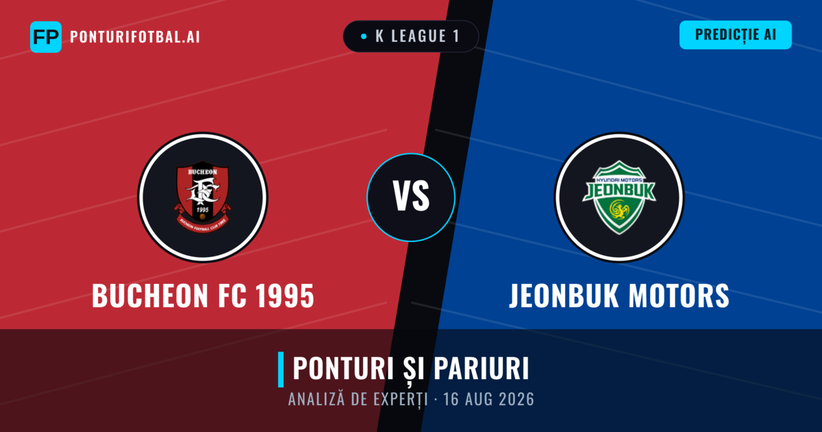 Bucheon FC 1995 vs Jeonbuk Motors — pronostic și avancronică meci