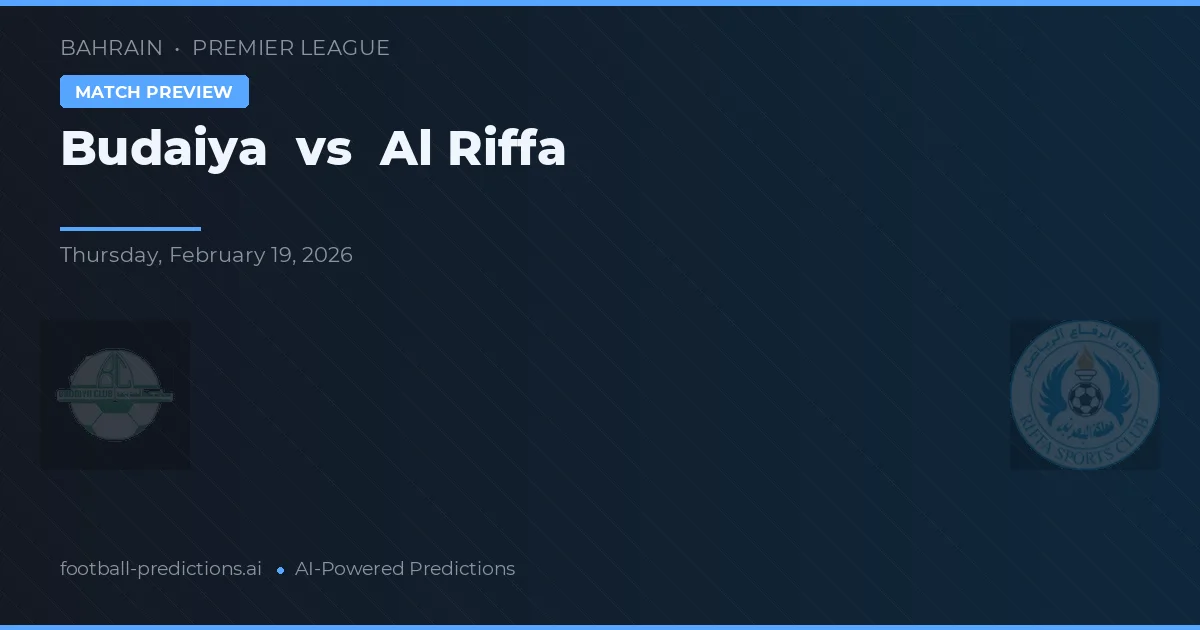Budaiya vs Al Riffa — pronostic și avancronică meci