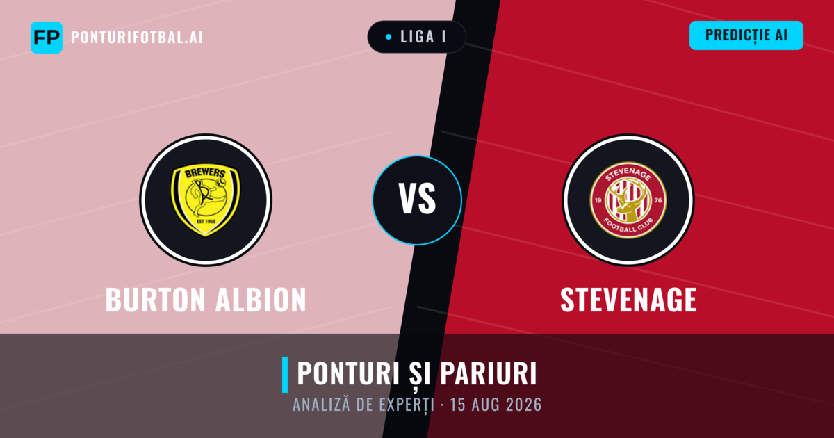 Burton Albion vs Stevenage — pronostic și avancronică meci