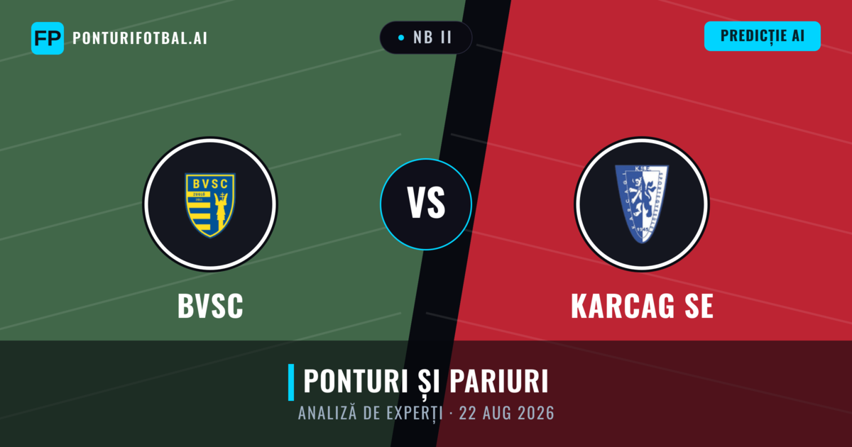BVSC vs Karcag SE — pronostic și avancronică meci