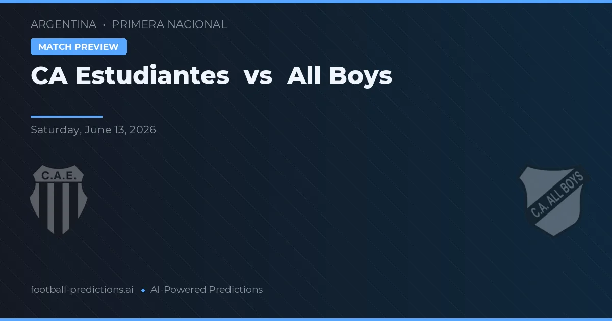Estudiantes de La Plata vs All Boys — pronostic și avancronică meci
