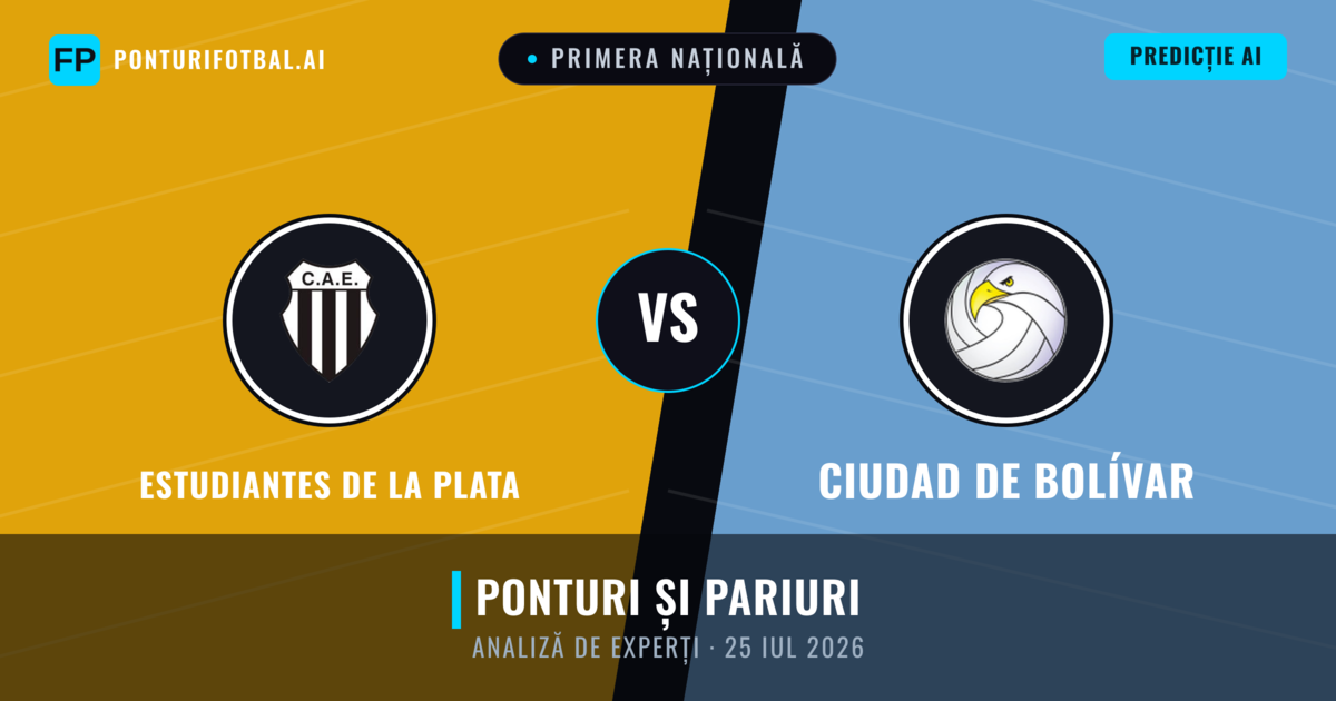 Estudiantes de La Plata vs Ciudad de Bolívar — pronostic și avancronică meci