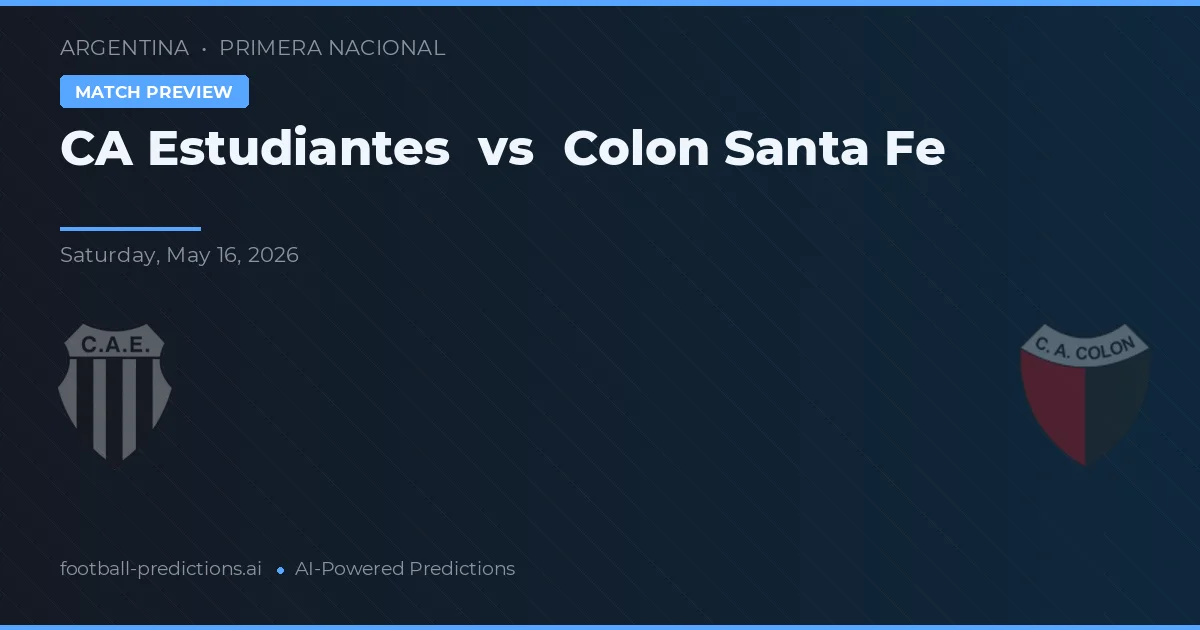 Estudiantes de La Plata vs Colón Santa Fe — pronostic și avancronică meci