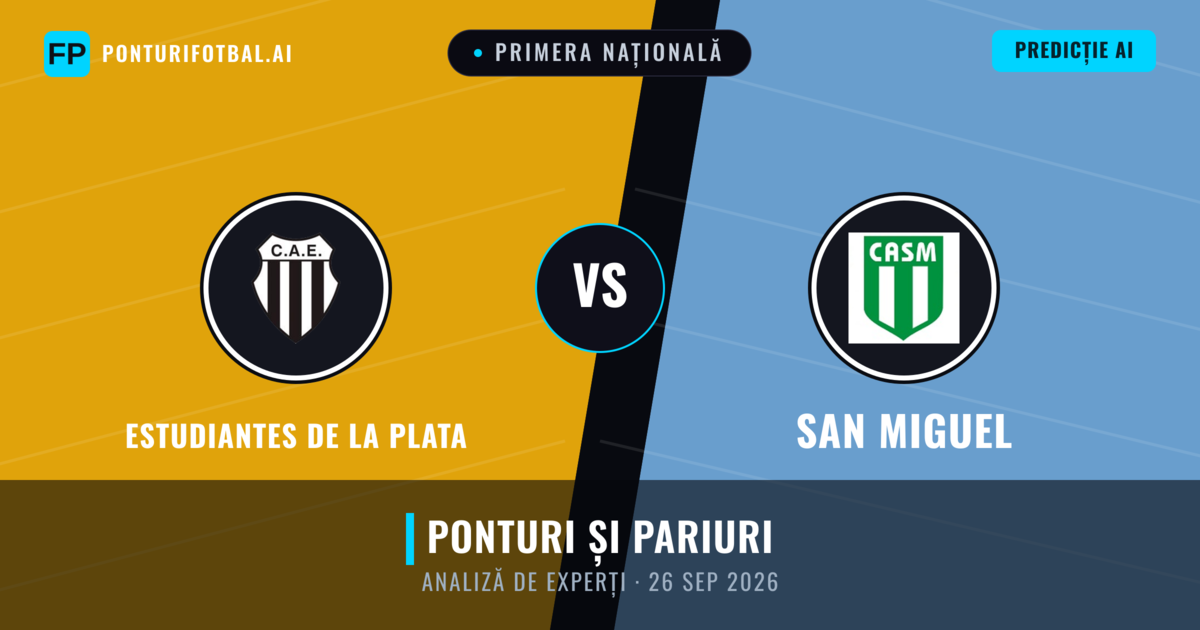 Estudiantes de La Plata vs San Miguel — pronostic și avancronică meci