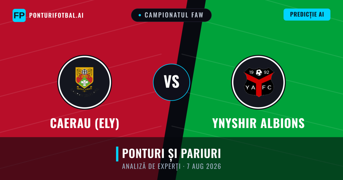Caerau (Ely) vs Ynyshir Albions — pronostic și avancronică meci