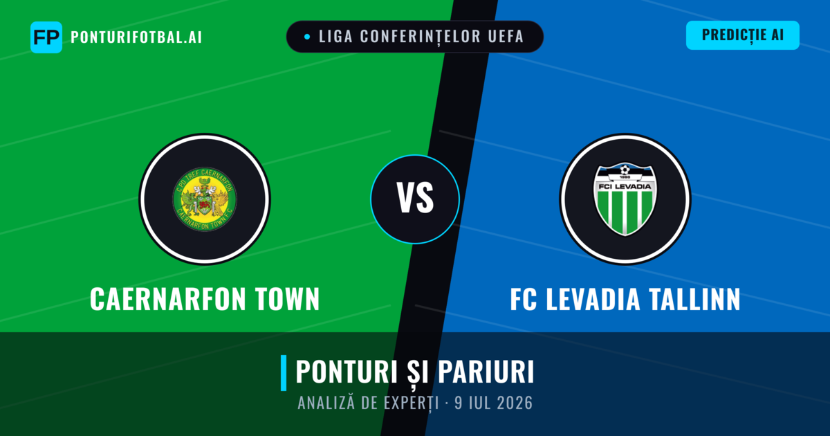 Caernarfon Town vs FC Levadia Tallinn — pronostic și avancronică meci