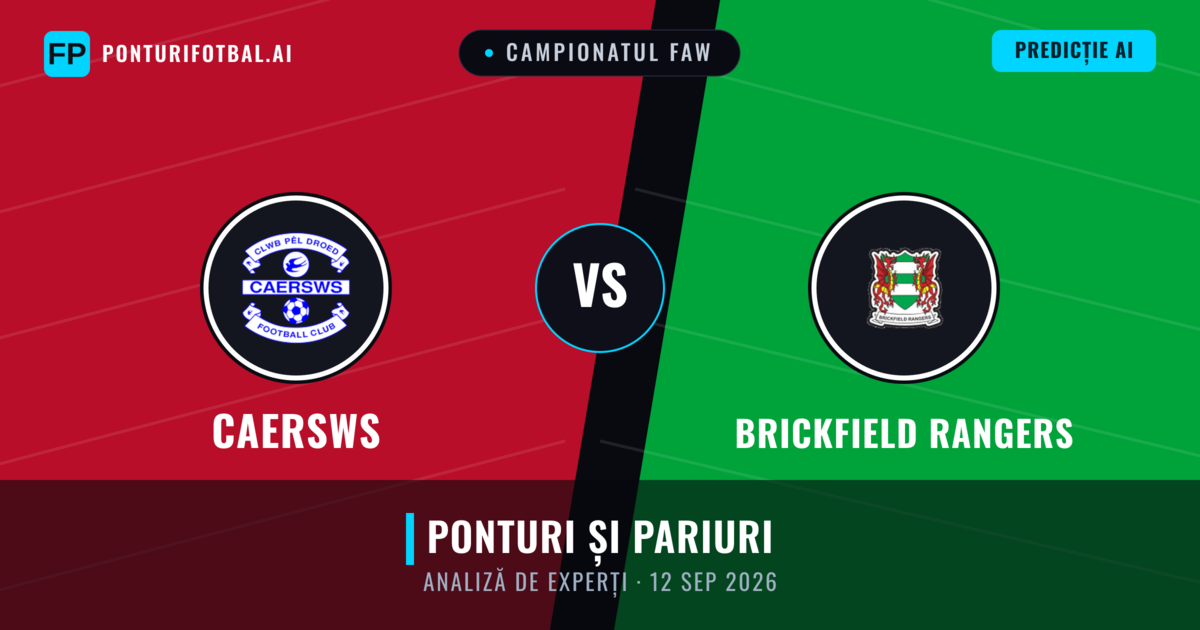 Caersws vs Brickfield Rangers — pronostic și avancronică meci