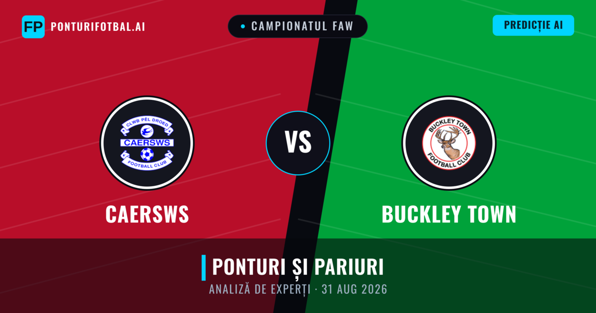 Caersws vs Buckley Town — pronostic și avancronică meci