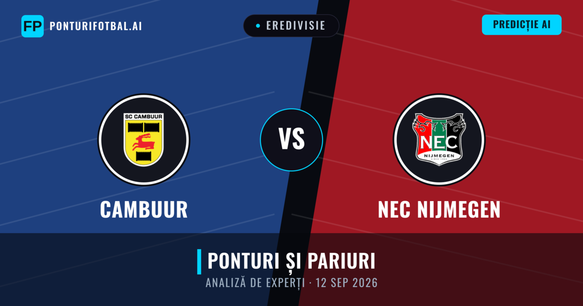 Cambuur vs NEC Nijmegen — pronostic și avancronică meci