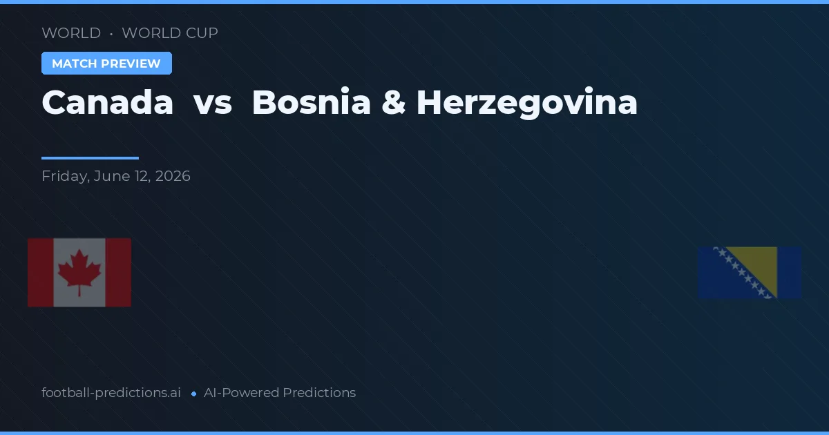 Canada vs Bosnia și Herzegovina — pronostic și avancronică meci