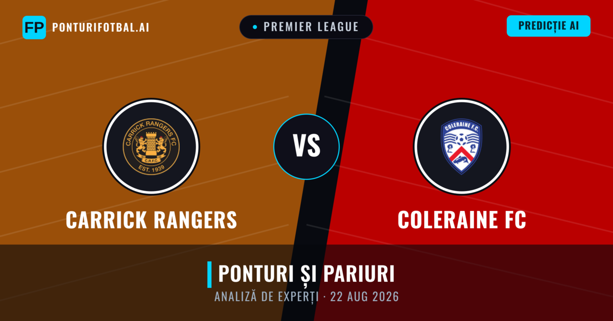 Carrick Rangers vs Coleraine FC — pronostic și avancronică meci