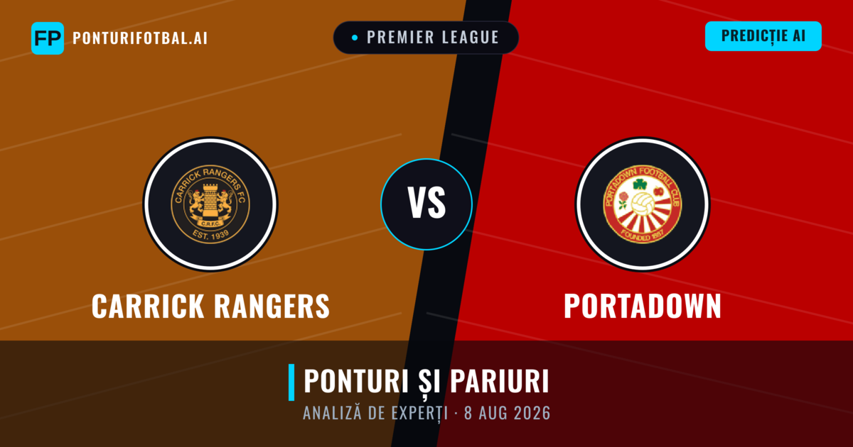 Carrick Rangers vs Portadown — pronostic și avancronică meci
