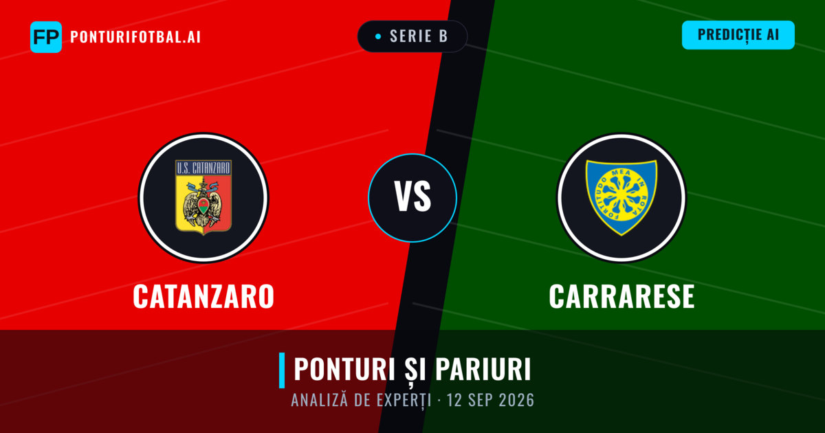 Catanzaro vs Carrarese — pronostic și avancronică meci