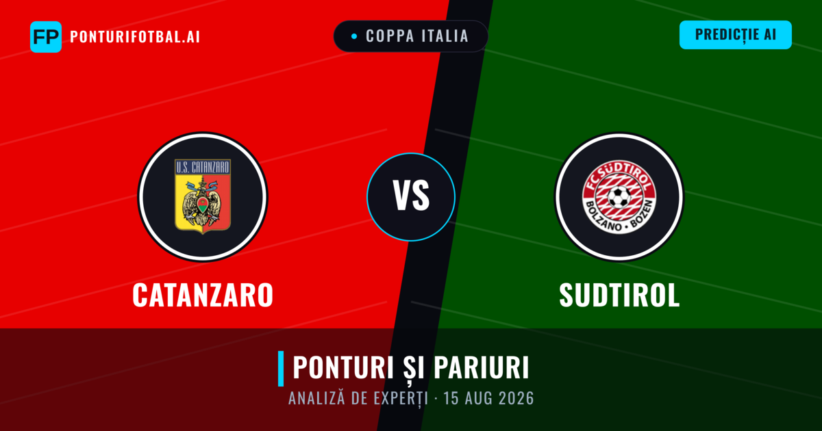 Catanzaro vs Sudtirol — pronostic și avancronică meci