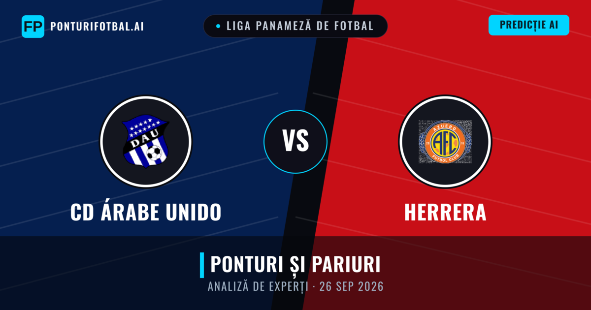 CD Árabe Unido vs Herrera — pronostic și avancronică meci