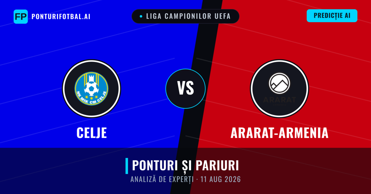 Celje vs Ararat-Armenia — pronostic și avancronică meci
