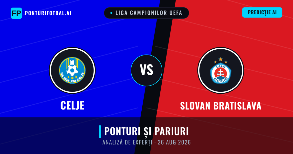 Celje vs Slovan Bratislava — pronostic și avancronică meci