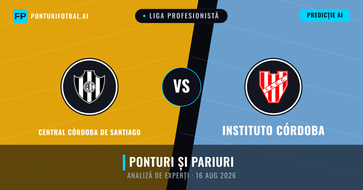 Central Córdoba de Santiago vs Instituto Córdoba — pronostic și avancronică meci