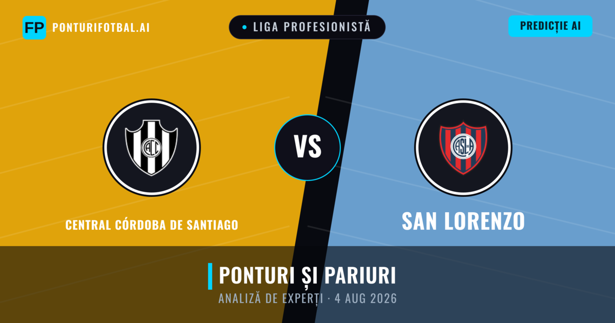 Central Córdoba de Santiago vs San Lorenzo — pronostic și avancronică meci