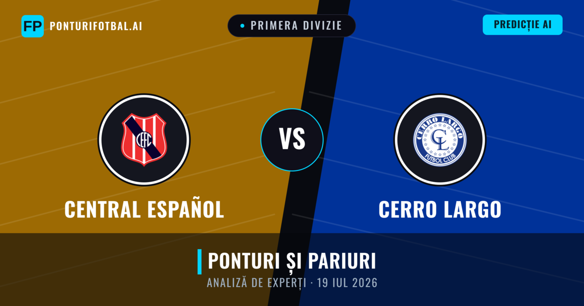 Central Español vs Cerro Largo — pronostic și avancronică meci