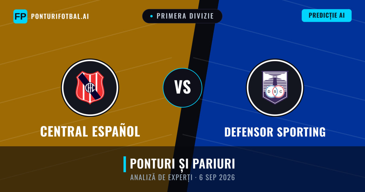 Central Español vs Defensor Sporting — pronostic și avancronică meci